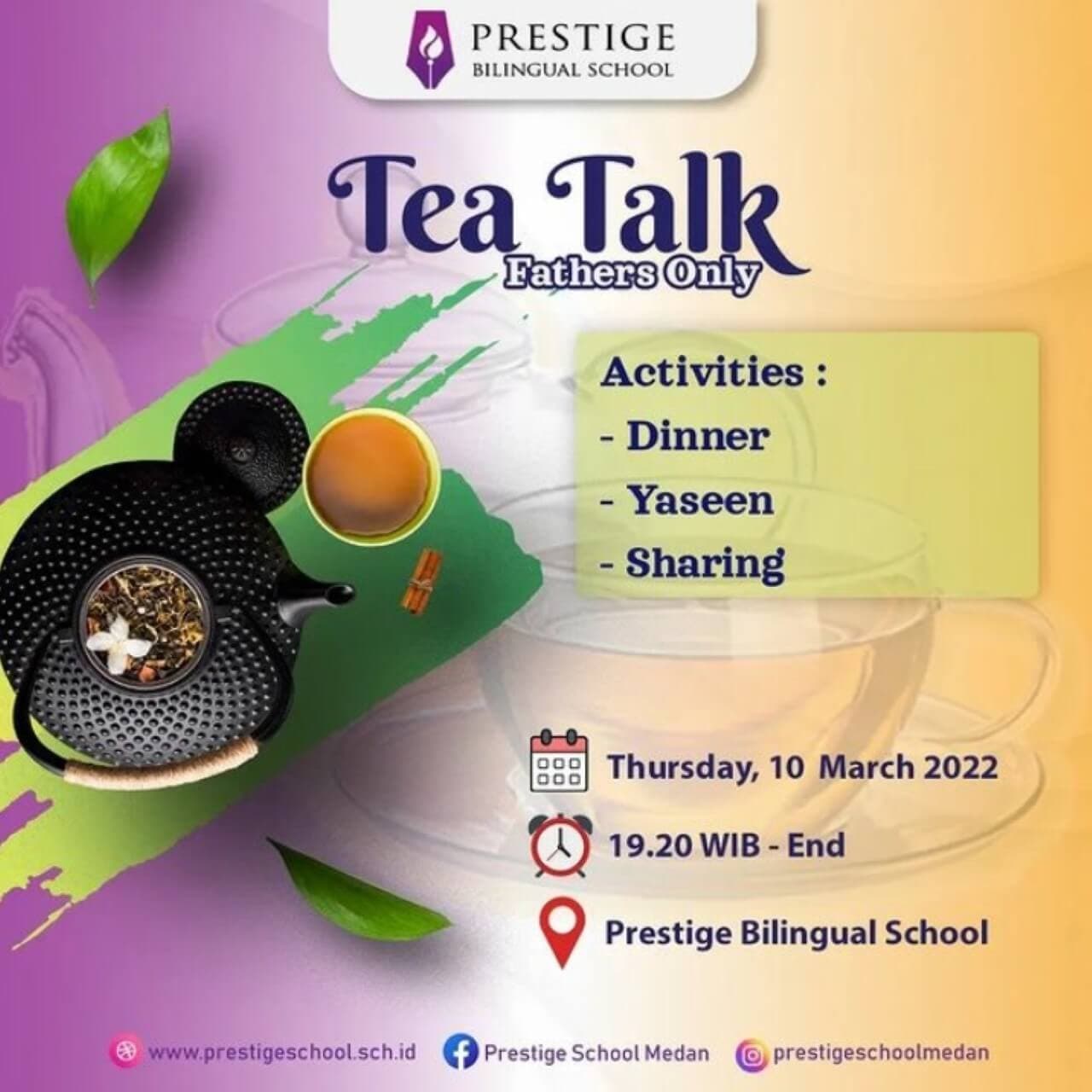 Kegiatan Tea Talk bersama orang tua