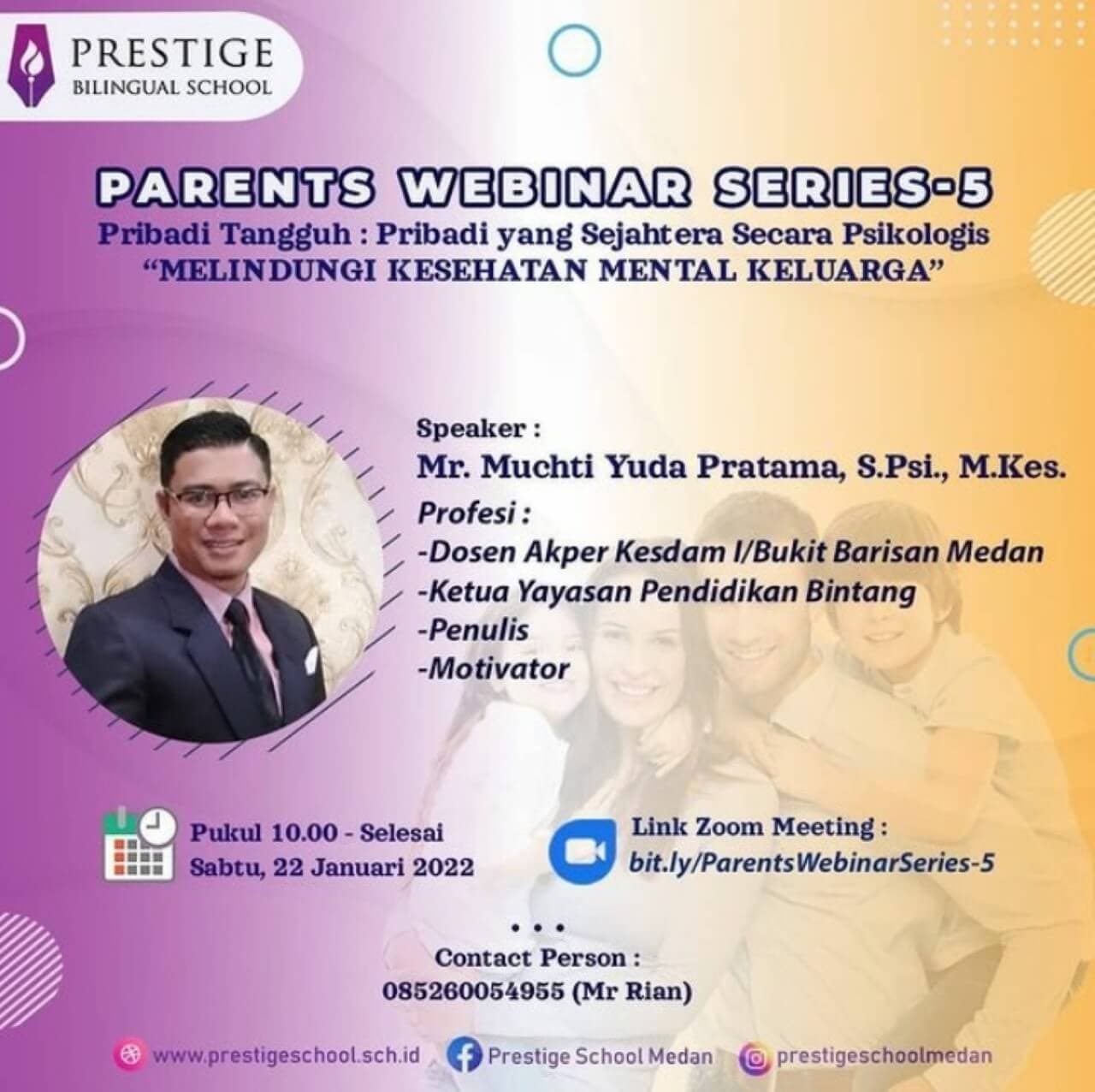Webinar untuk orang tua siswa